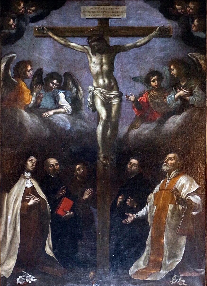 Cristo crocifisso e 5 santi - Duomo (Livorno)